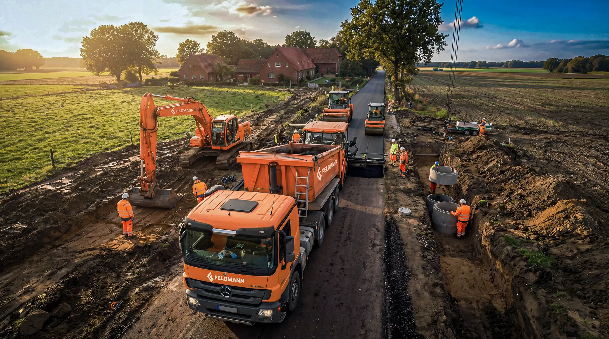 Feldmann Jever Tiefbau Leistungen und einsatzgebiete